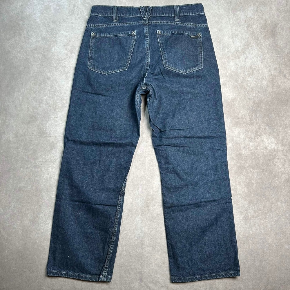 Hawx FR Mens Flame Resistant Work Jeans 33*x30 Dark Wash Double Knee READ* - Picture 2 of 10